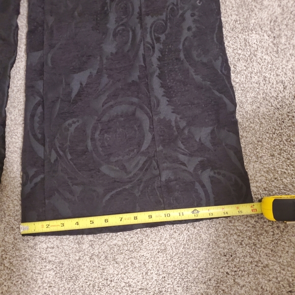 jill stuart nathalie noir pants wide leg silk - Picture 5 of 10